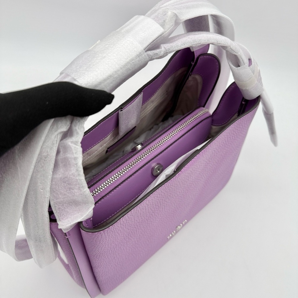Kate Spade Knott Convertible Carryall Wisteria Purple - Picture 6 of 14